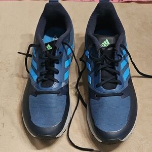adidas Men's Navy and Bright Blue Athletic Running Shoes